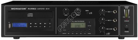 Monacor PA-890RCD - salony w Katowicach i Toruniu zapraszają - profesjonalne systemy audiowizualne