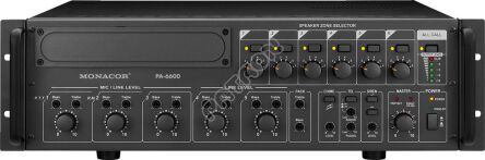 Monacor PA-6600 - salony w Katowicach i Toruniu zapraszają - profesjonalne systemy audiowizualne