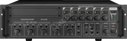 Monacor PA-6240 - salony w Katowicach i Toruniu zapraszają - profesjonalne systemy audiowizualne